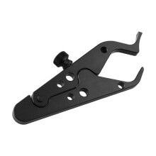 Black Aluminum Motorcycle Handle Assist Set 5.1x2x0.4 in