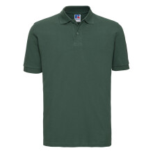 (XL, Bottle Green) Russell Mens 100% Cotton Short Sleeve Polo Shirt
