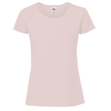 (M, Powder Rose) Fruit Of The Loom Womens/Ladies Ringspun Premium T-Shirt
