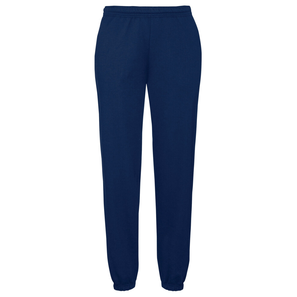 Fruit Of The Loom (M, Navy) Mens Elasticated Cuff Jog Pants / Jogging Bottoms