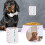 Pet Feeding Reminder Magnetic Sticker AM/PM Chart 2 Pack 2
