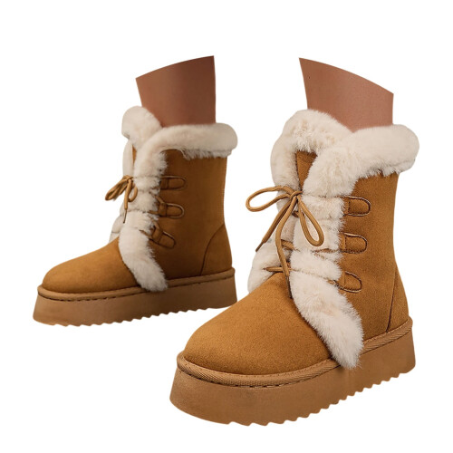 Men's Snow Boots Brown Size 7 2