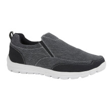 (7 UK, Black) Dek Mens Memory Foam Slip On Shoes