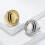 Women's Stainless Steel Chunky Gold Ring Size 9 3