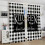 Rustic Kitchen Curtains Black White Buffalo Check 55" W x 5