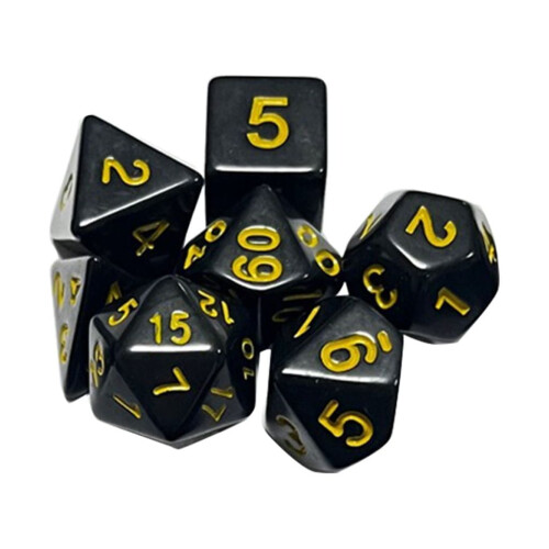DND Dice Set Sharp-Edge Galaxy Polyhedral 7-Piece