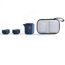 Express Cup Travel Tea Set Glass Teapot with Ceramic Cups