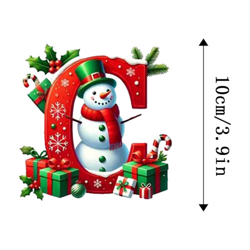 Ensemble de décorations de Noël en forme de lettres 2