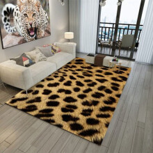Leopard Zebra Area Rug Antislip Large Entrance Mat