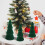 Plastic Flocked Mini Christmas Tree Green Decor 5