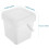 White PP Paint Bucket with Lid and Handle 7.5 L 2