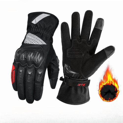 Motorcycle Winter Gloves Waterproof Warm Touchscreen