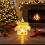 Flameless LED Christmas Candle Lamp with Bow and Crystal 4