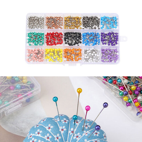 Colored Dressmaking Pins 4mm Head 200/500/900 Pcs 1