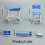 Classroom Desk Chair Miniature Set 1/12 Scale 3