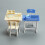 Classroom Desk Chair Miniature Set 1/12 Scale 4