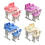 Classroom Desk Chair Miniature Set 1/12 Scale 7