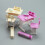 Classroom Desk Chair Miniature Set 1/12 Scale 5