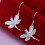 Sterling Silver Dragonfly Zircon Drop Earrings 5 Pairs 1