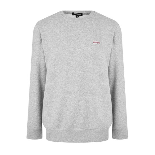 True Religion (S, Grey) True Religion Mens Logo Fleece Lined Sweatshirt