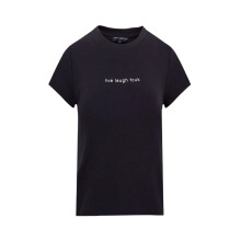 (10 UK, Black) FCUK Womens/Ladies Slogan Slim Crop T-Shirt