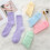 Thick Fleece Slippers 5 Pairs Assorted Colors 8