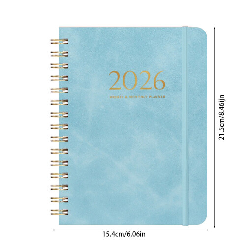 A5 Planner Faux Leather Hardcover 140 Sheets 2