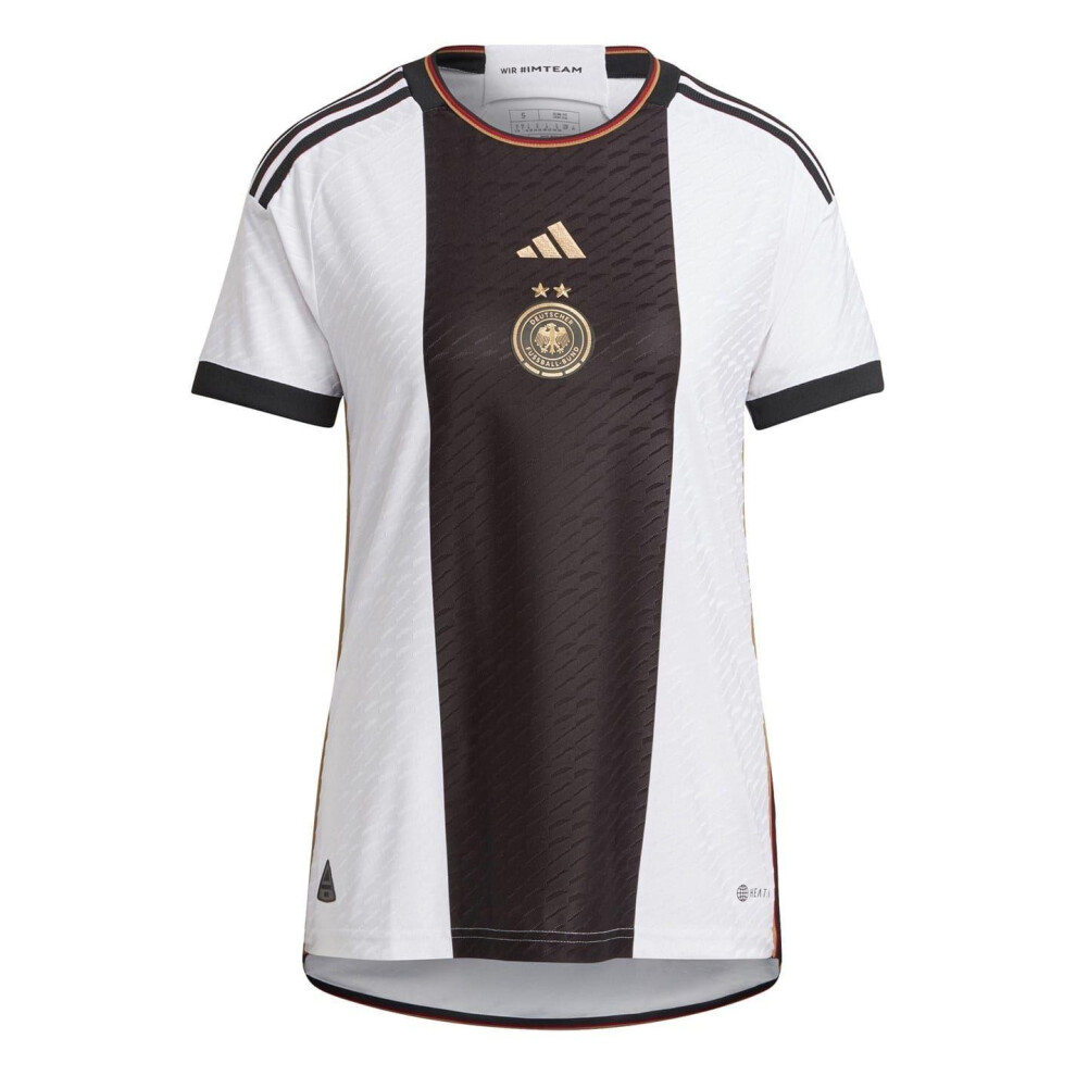 Adidas (12 Uk, White) Womens/Ladies 2022 Germany Home Jersey