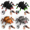 Halloween Spider Toy with LED Lights Flocked Climber for 4