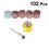 Sanding Discs Pad Kit with Backer Plate 1 Inch 25mm 6