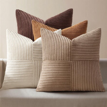 Housses de coussin décoratives vertes de Noël, 45 x 45 cm (lot de 4)
