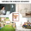 Solid Wood Picture Frame with 3D Glass Panel Square 2