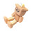 Wooden Shaking Man Bobblehead Car Dashboard Ornament 3