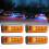 AUTOXBERT Amber Side Marker Light 4-Pack 12V 1.2W Waterproof 7