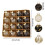 Champagne Black Gold Christmas Tree Ornaments Plastic 30mm 3