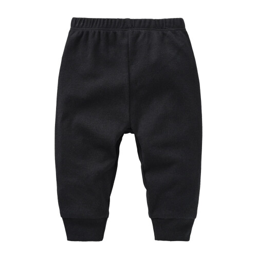 Children's Pants Solid Color Casual Basic 12M Black 2