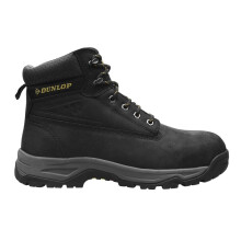 (11 UK R, Black) Dunlop Mens Nubuck Steel Toe Cap Safety Boots