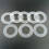 White Nylon Washers Assortment Set M2-M8 500 pcs 7