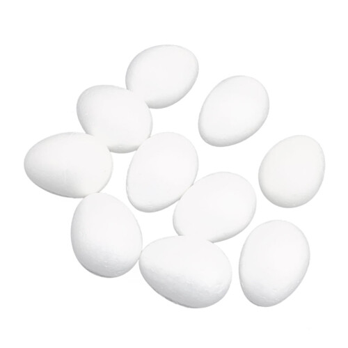 White Solid Polystyrene Balls 80 mm 10 Packs