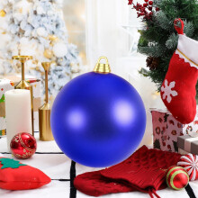 Christmas Ball Ornament Shiny Blue 150mm