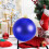 Christmas Ball Ornament Shiny Blue 150mm 1