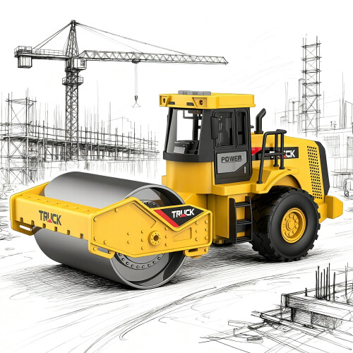 Alloy Road Roller Toy 1:16 Scale 2.4GHz Remote Control 2