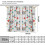 Mid Century Modern Curtains Retro Stars Boho Pattern 3