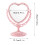 Heart-Shaped Vanity Mirror with Stand Light Blue 2