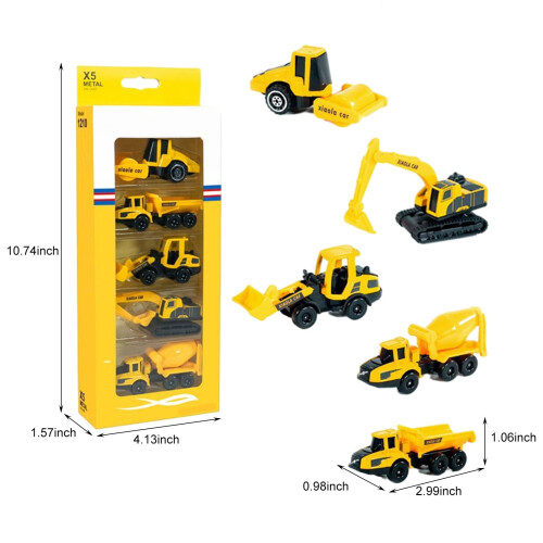 Pull Back Cars for Kids 5-Pack STEM Learning Toy 2