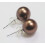 South Sea Shell Pearl Earrings Silver Stud 6 Colors 10mm 3