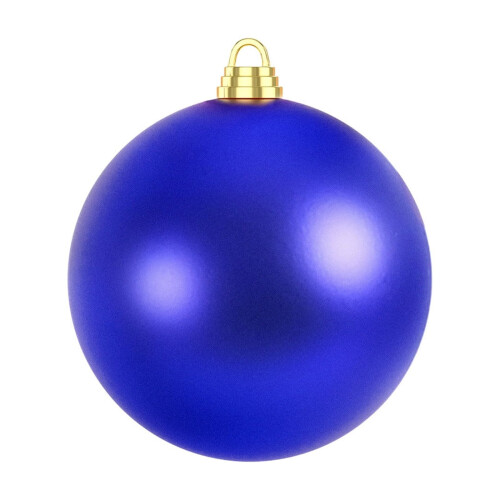 Christmas Ball Ornament Shiny Blue 150mm 1