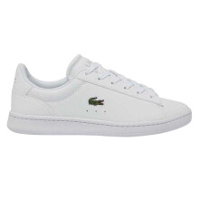 (2 UK, White) Lacoste Childrens/Kids Carnaby Pro Leather Trainers