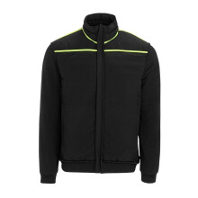 (XXL, Black) Dunlop Mens Baffled Hybrid Jacket