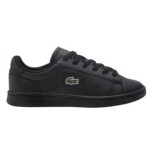 (2 UK, Black) Lacoste Childrens/Kids Carnaby Pro Leather Trainers